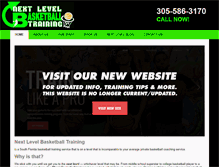 Tablet Screenshot of nextlevelbasketballfl.com